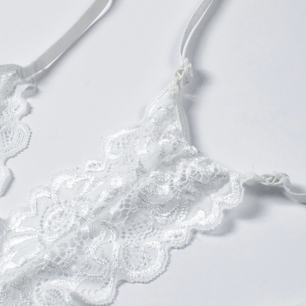 White Crochet Lace Bralette - Picture 10 of 16